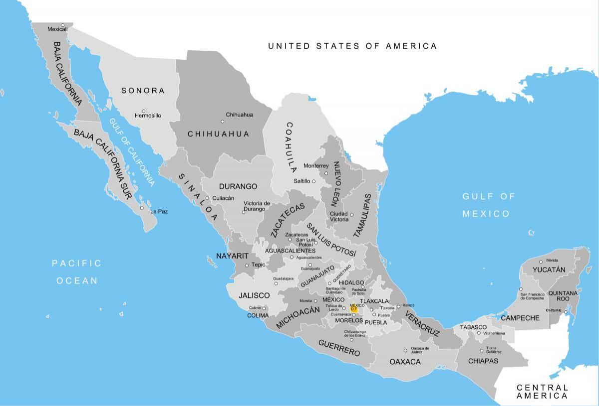 Carte de l'État de Mexico