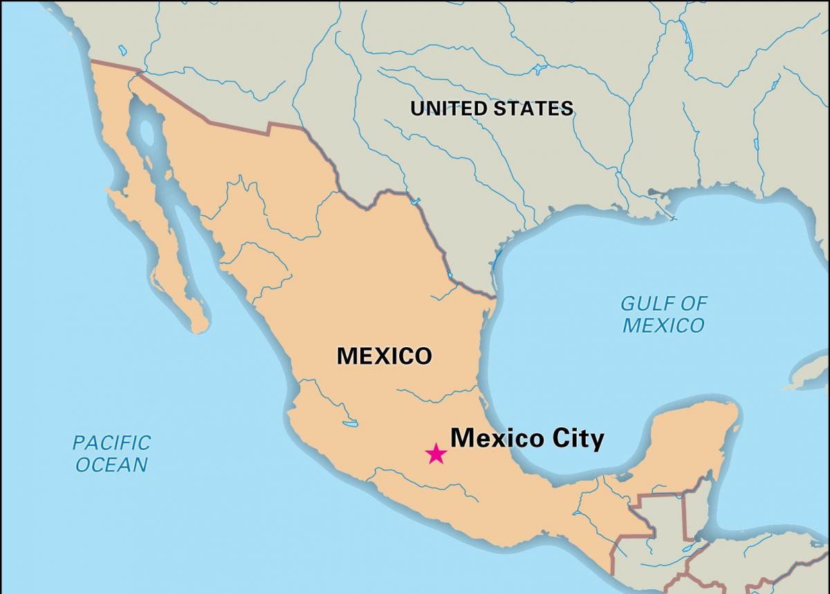 Carte de la capitale du Mexique