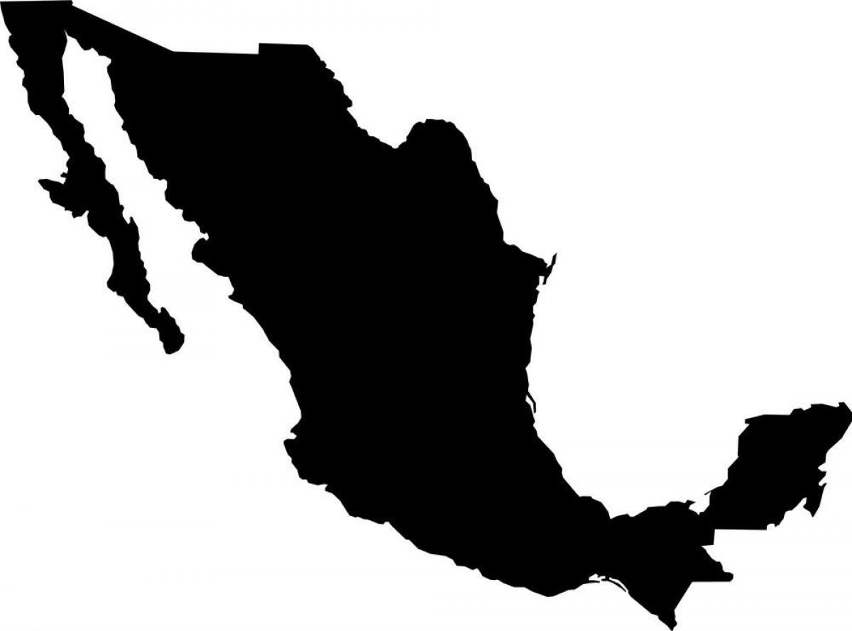 Carte vectorielle du Mexique
